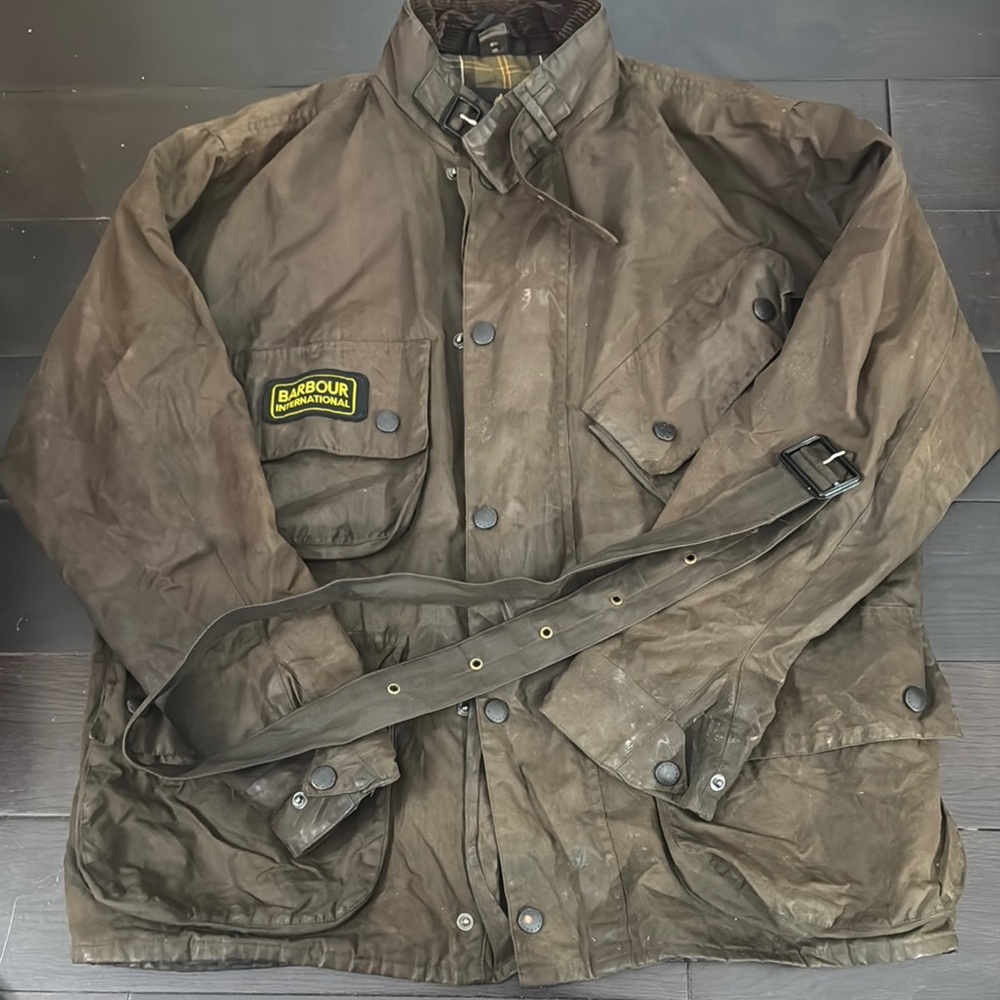 Barbour International Men's Brown Military Jacket *Very Rare*
